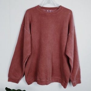 Vintage Dusty Rose Oversized Crewneck Sweatshirt